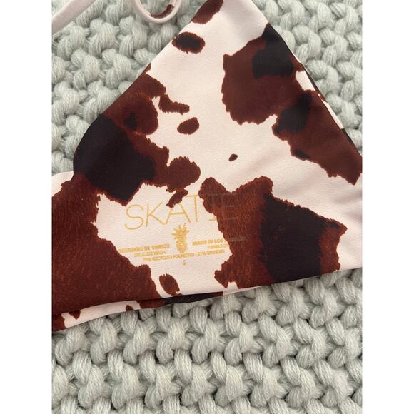 Skatie• ‘Sarah’ Bikini Top in DALLAS Cow Print - Picture 15 of 17